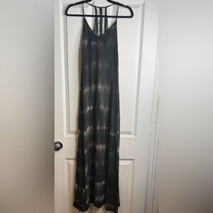 Lani - Black Tie-Dye Maxi Dress - Size: Small
